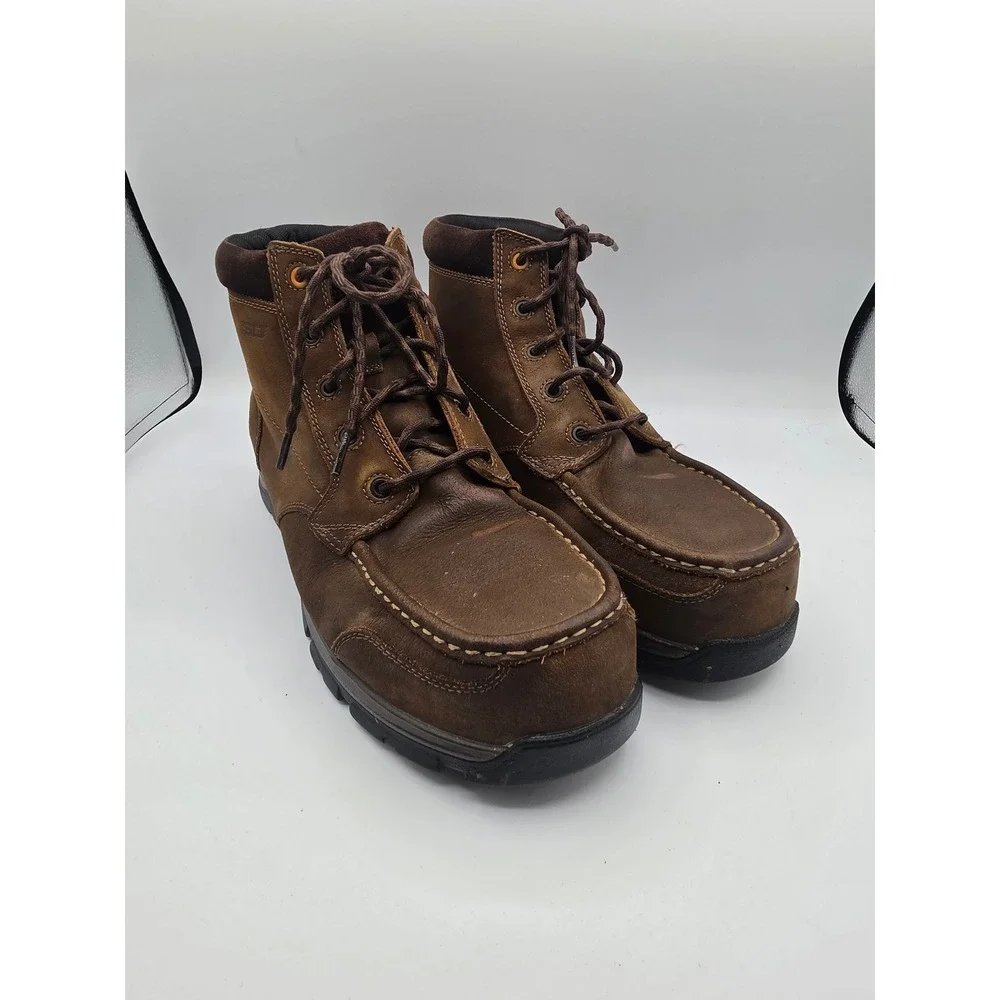 Ariat Work Mens Brown Leather Composite Toe Static Dissipative Boots 12EE
